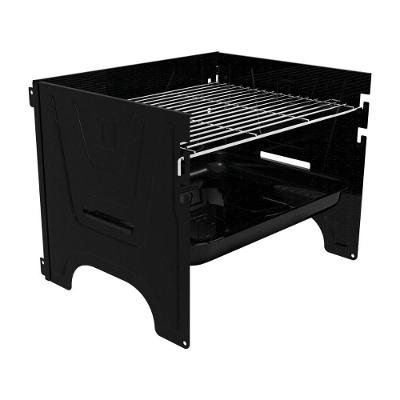Churrasqueira Portátil à Carvão TCP-380 para Assados em Aço Carbono Esmaltado com Grelha de Aço Inox