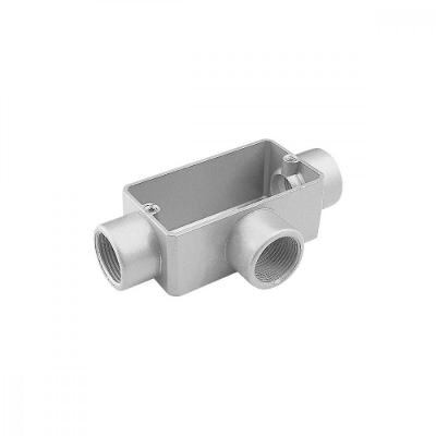 Condulete Fixo 2.1-2 Tipo T com Tampa Rosca BSP Cinza Tramontina