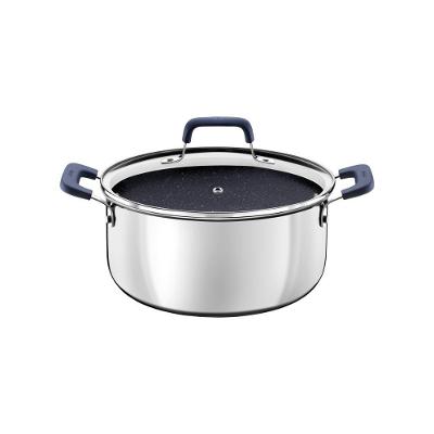 Caçarola Romagna em Aço Inox com Revestimento Cerâmico Black Stone 20CM 3,2L Biply Tramontina