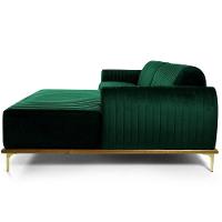 Sofá 3 Lugares Com Chaise Molino 245 Cm Verde Musgo C-303 - 2