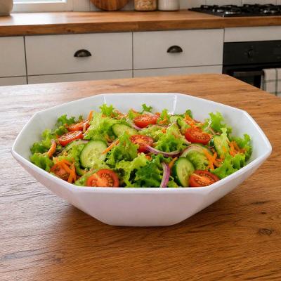 Tigela Bowl Saladeira em Melamina Resistente para Servir Cozinha Branca