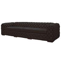 Sofá 3 Lugares Astúria Couro Natural Marrom Fosco - 1