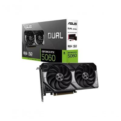 Placa de Vídeo DUAL-RTX5060-8G Geforce RTX 5060 8GB GDDR7 128 Bits Preto Asus