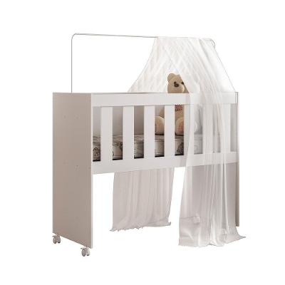 Mini Berço Portátil MDF com Colchão Incluso Branco Golden Maya 43CM