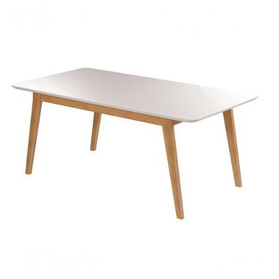 Mesa de Jantar Lorena 6 Lugares Retangular MDF 180x90 Off White