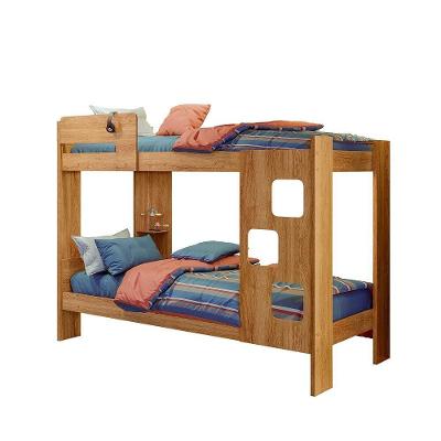 Beliche Solteiro Nobre Cinamomo com Cantoneira MDP 25mm e MDF 25mm Amadeirado Nobre 98CM