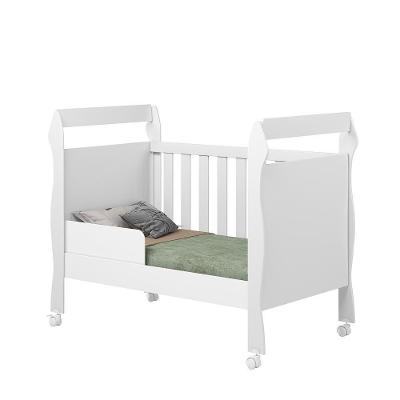 Mini Berço Americano 3 em 1 Berço Cama Sofá MDF Branco 149CM 120kg