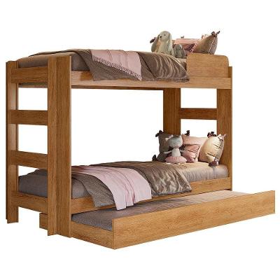 Treliche Solteiro Treliche Max com Escada Reversível MDF Cinamomo Cinza Max 96CM