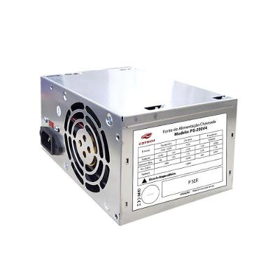 Fonte ATX PS-200V4 200W Bivolt Alimentacao Estavel Compacta Preta Coletek