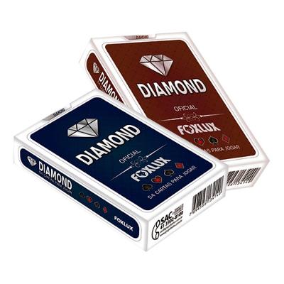 Baralho Oficial Diamond Foxlux com Acabamento Especial Branco Resistente 1 Unidade