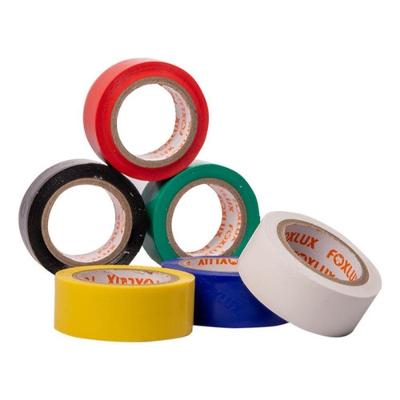 Fita Isolante Elétrica PVC Antichamas Alta Elasticidade 6 Cores Foxlux 1.9CM 6UN 5M