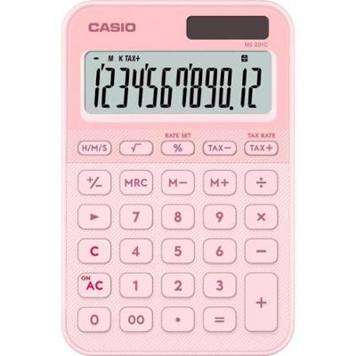Calculadora de Mesa Casio MS20YC Visor 12 Dígitos Rosa Claro
