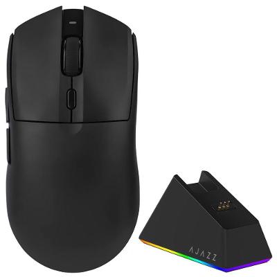 Mouse Gamer MC AJ139 V2 Wireless com Sensor 16000 DPI RGB Preto