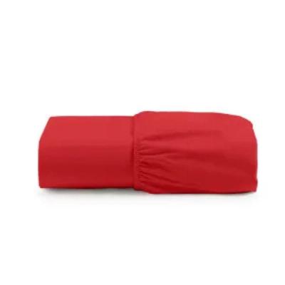 Jogo de Cama Lençol Egipicio Queen 100% Algodão Micropercal 600 Fios Vermelho Casa Show Enxovais