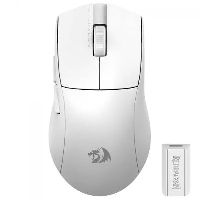 Mouse Gamer M916W-PRO-4K K1NG 4K Pro Wireless com 16000 DPI e RGB Branco Redragon