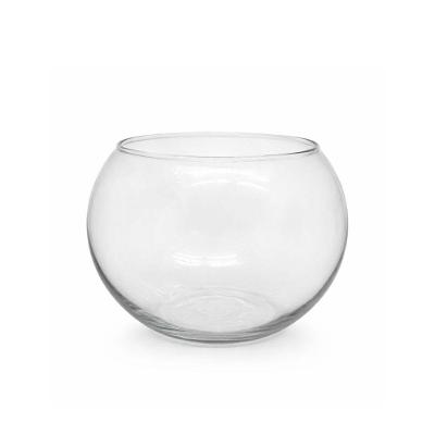 Vaso Aquário de Vidro Redondo 2,2L para Terrário Transparente Mistral