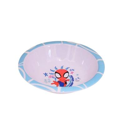 Tigela Infantil Bowl Homem-aranha com Estampa Oficial Melamina Reforçada 0,8L Vermelho Yangzi