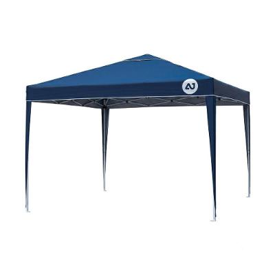 Tenda Dobrável com Estrutura em Aço e Lona Impermeável Azul Marinho Waw Design 300CM