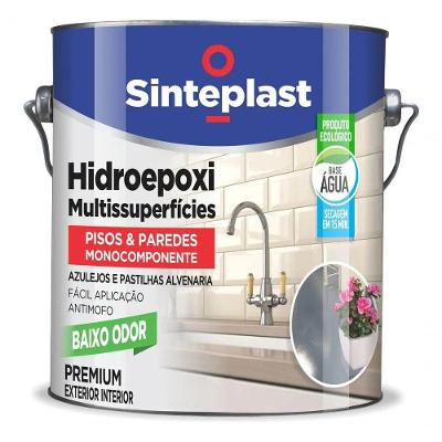 Tinta Hidroepoxi Acetinado com Rendimento de 15 M2 Branco Sinteplast