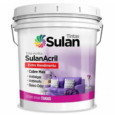 Tinta Sulanacril Fosca Aveludada sem Cheiro Após 3h 3,6L Marfim STD Comercial