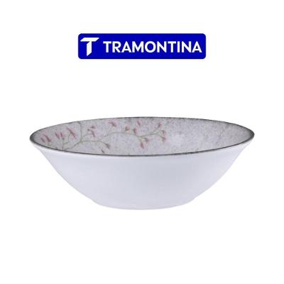 Tigela Bowl Floralis para Servir Porcelana Resistente a Micro-ondas Cozinha Branco Tramontina