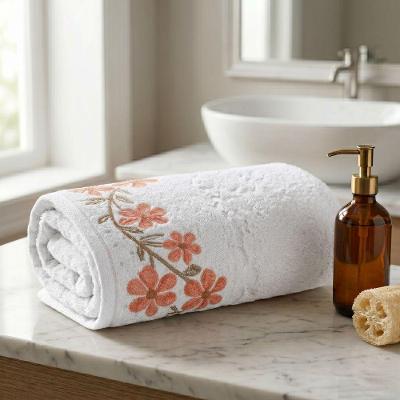 Toalha de Rosto Eva 50x80CM 94% Algodão 440g-m2 Macia Branco Döhler 50CM