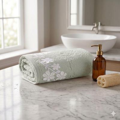 Toalha de Rosto Eva 50x80CM 94% Algodão 440g-m2 Macia Branco Döhler 50CM