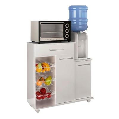 Balcão de Cozinha Ditália MF-185 2 Portas 1 Gaveta MDP 89,90CM Branco