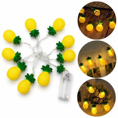 Cordão Luminoso Decorativo AL08041 com 10 Leds Abacaxi Amarelo Alfacell