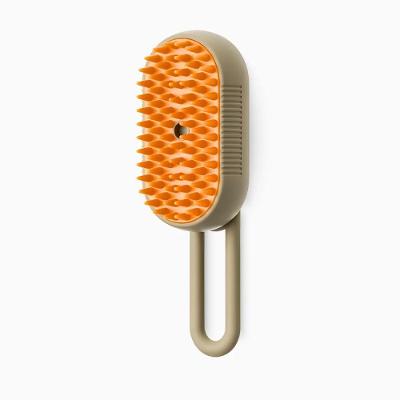 Escova a Vapor para Pets Inova 3 em 1 para Cães e Gatos com Massagem Branco 1 Unidade