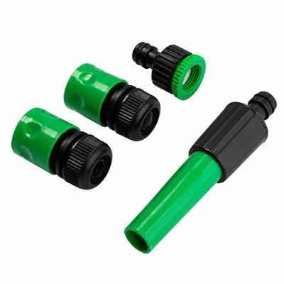 Engate Rápido para Mangueira Kit com Esguicho Regulável Verde Dia
