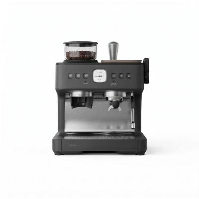 Cafeteira Expresso Electrolux ECM90 Aço Inox com Moedor Espumador Preto 220V