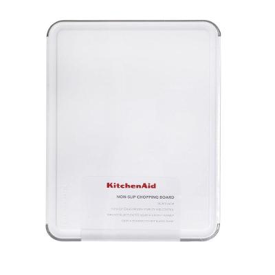Tábua de Corte Classic Antiderrapante em Plástico para Cozinha Branca Kitchenaid