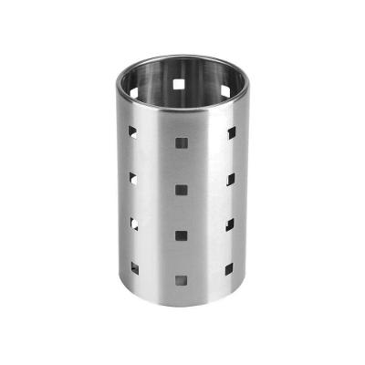 Suporte para Talheres Inox com Aberturas de Ventilação para Cozinha Prata Ke Home 10CM