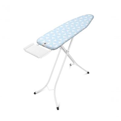 Tábua de Passar Roupa Fesh Breeze Retrátil Aço Inox Tampo em Algodão com Suporte Azul Brabantia