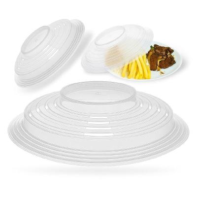 Tampa de Micro-ondas 26cm Protetora Plástico BPA Free para Alimentos Transparente Yeet