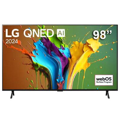Smart TV LG 98QNED89T 98" 4K Ultra HD QNED Preto com Prata com Wi-Fi Bluetooth HDR 220V
