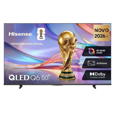 Smart TV Hisense 55U6QV 55" 4K Ultra HD Mini LED Quantum Dot Dolby Vision Vidaa Preto 220V
