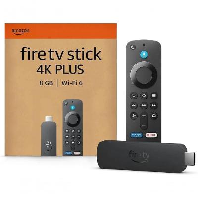 Streaming Device Amazon Fire TV Stick 4K Plus com Wi-Fi 6 4K Ultra HD Preto