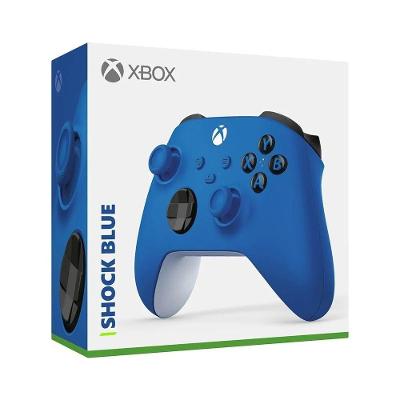 Controle Microsoft Xbox sem Fio Shock Blue para PC e Series X|S QAU-00065 Azul