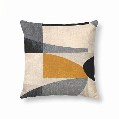 Almofada Decorativa Suede Digital com Estampa Abstrata 43CM Decorella