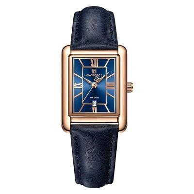 Relógio Feminino Naviforce 5074 Clássico com Pulseira de Couro Azul