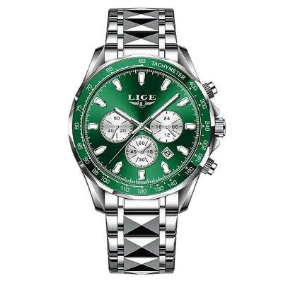Relógio Masculino Clássico 89229 Ponteiros Pulseira Aço Inox à Prova D Água Prata Lige