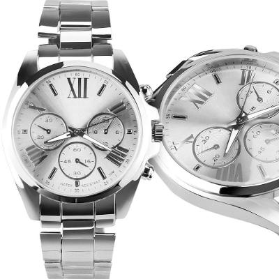 Relógio Feminino Original Analógico Aço Inox Prata Orizom 4CM