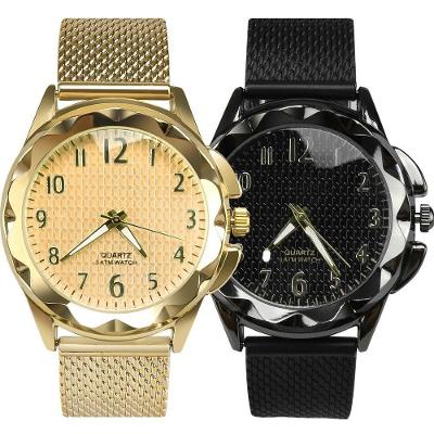 Relógio Feminino Pollyjane Female Analógico com Pulseira de Silicone à Prova D'água Dourado Orizom