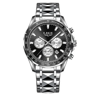 Relógio Masculino Clássico 89229 Aço Inox à Prova D'água Lige 4CM