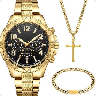 Relógio Masculino Spaceman Analógico Aço Inox com Corrente e Pulseira Grumet Preto Orizom