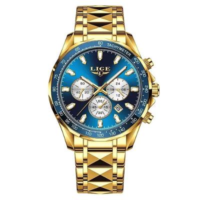 Relógio Masculino 89229 Clássico em Aço Inox à Prova D'água Prata Lige