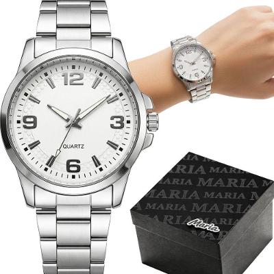 Relógio Feminino Digital Maria em Silicone Display LCD Prata Orizom