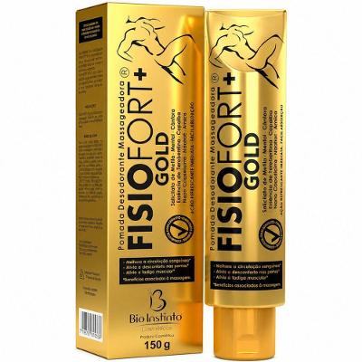 Pomada Desodorante Massageadora Bio Instinto Fisiofort Gold 150G